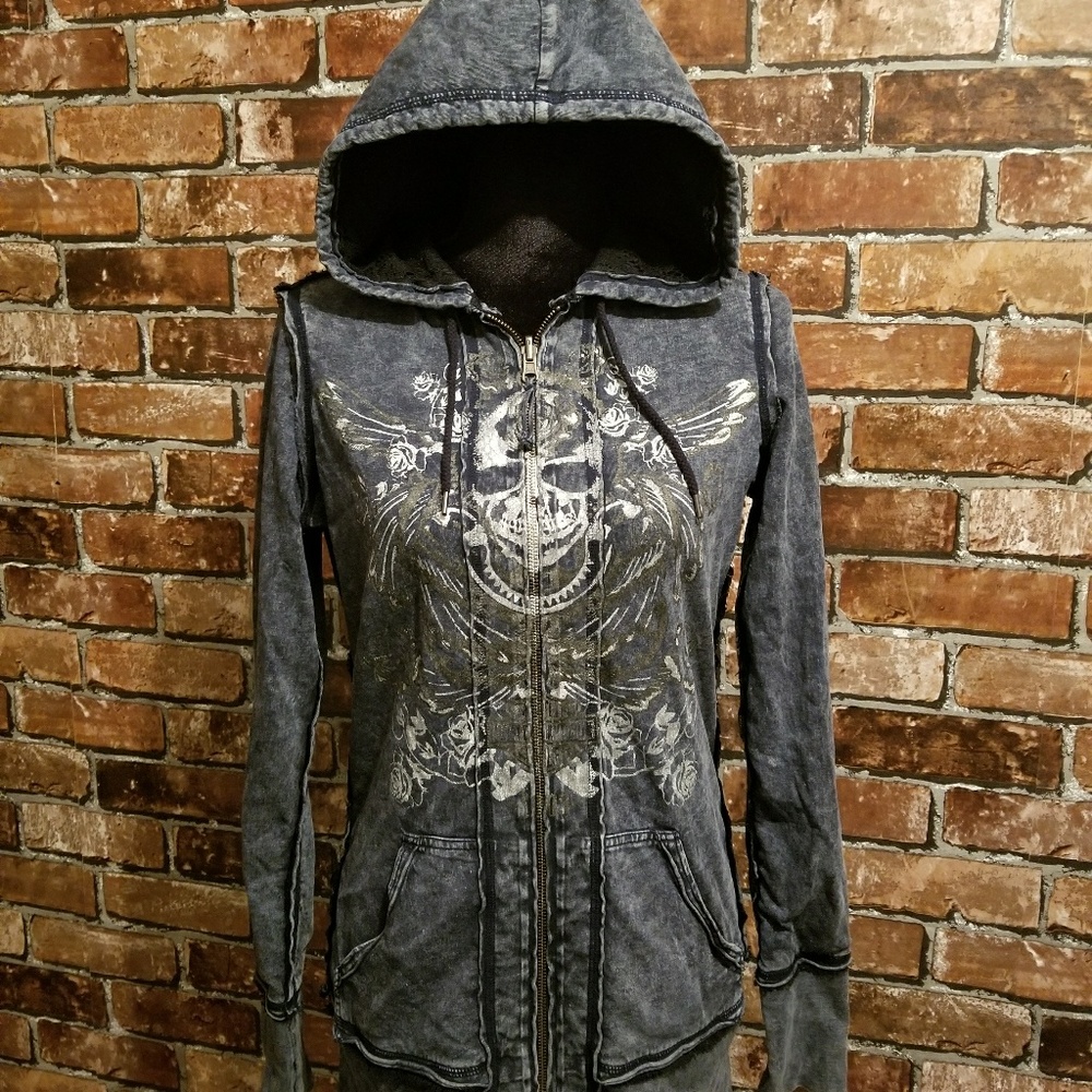 Harley Davidson REVERSIBLE Long Hoody